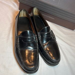 Johnston & Murphy loafers, black leather, size 10.5 B